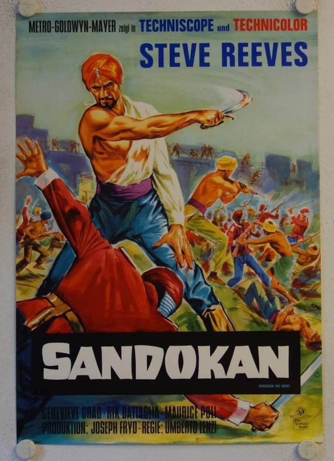 Sandokan the Great original release german movie poster